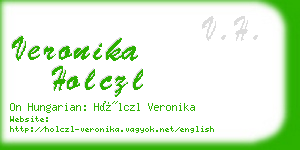 veronika holczl business card